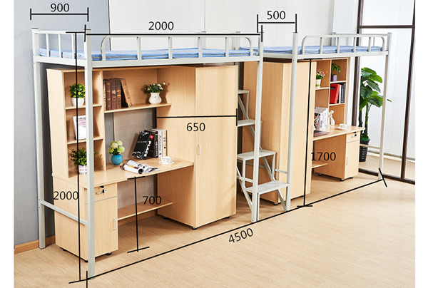 海發雙人連體公寓床、雙人公寓床、雙人組合床、上下組合床、宿舍雙人公寓床廠家直銷。