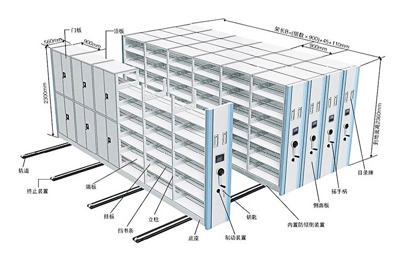 海發智能型電動密集架 深圳海發智能型電動密集架、智能密集架產品介紹