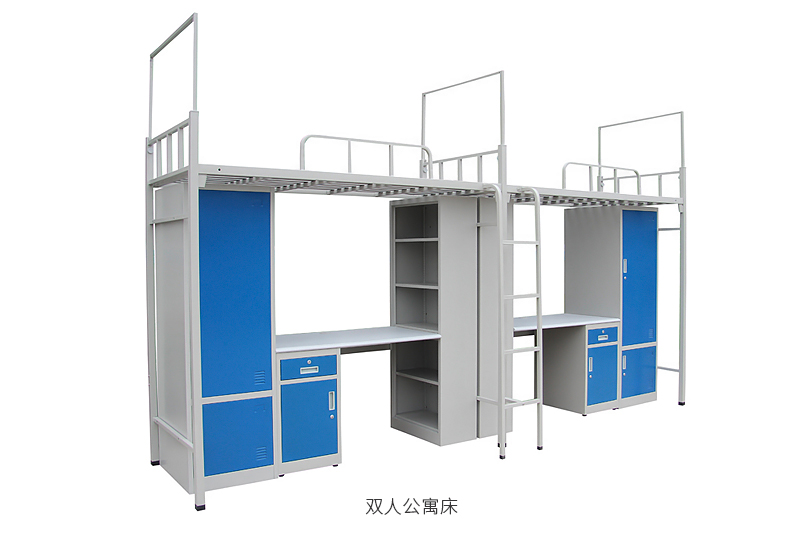 海發學生雙人公寓床(帶蚊帳桿型) 深圳海發辦公家具